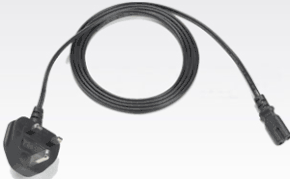 (Click to Enlarge) ZEBRA ENTERPRISE [50-16000-670R] - ZEBRA EVM  AC LINE CORD  1.8 METERS  UNGROUNDED 2 WIRE  BS 1363 PLUG (FOR BERMUDA  HONG KONG  IRAQ  MALAYSIA  SINGAPORE  UNITED KINGDOM) [50-16000-670R]