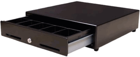 (Click to Enlarge) MS CASH DRAWER [j-423-ksc-m-b-9] - SMART SERIES 16 INCH NON-DEDICATED SERIAL C/D KIT 5B5C COMPARTMENT INSERT BLACK MEDIA DB9 CABLE INCLUDED (:) [j-423-ksc-m-b-9]