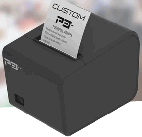 (Click to Enlarge) POS-X  INC [911MX010100733] - CUSTOM AMERICA  P3L THERMAL RECEIPT PRINTER USB/SERIAL/ETH (ITEM ALSO KNOWN AS : CTM-911MX010100733) [911MX010100733]