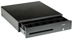 (Click to Enlarge) POSIFLEX [CR6417L0] - >>> CR-6000 USB CASH DRAWER BLACKSCRATCH RES USB INTERFACE DRAWER. 16.8IN (W) X 17.9IN (D) X 4.3 IN (H) (ITEM ALSO KNOWN AS : POS-CR6417L0) [CR6417L0]