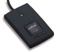 (Click to Enlarge) RF IDEAS [RDR-6081AK7] - WAVE ID SOLO HID PROX BLACK 9V EXTERNAL P.S. RS-232 READER [RDR-6081AK7]