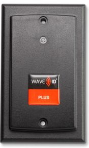 (Click to Enlarge) RF IDEAS [RDR-800W1BK8] - RFI - WAVE ID PLUS W/ICLASS SE & SEOS SURFACE MOUNT BLACK 5V EXTERNAL PS RS-232 READER [RDR-800W1BK8]