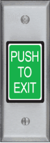 (Click to Enlarge) SDC--SECURITY DOOR CONTROLS [412NU] - >>> EXIT SWITCH NARROW 1   3 4 INBUTTON (ITEM ALSO KNOWN AS : SDC-412NU) [412NU]