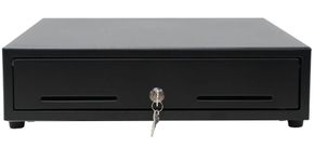 (Click to Enlarge) STAR MICRONICS [37952110] - STAR MICRONICS  CASH DRAWER  CD5-1617BK55-S2  MAX CASH DRAWER  BLACK  16WX17D  PRINTER DRIVEN  5BILL-5COIN  DUAL MEDIA SLOTS  CD1 CABLE INCLUDED (ITEM ALSO KNOWN AS : STA-37952110) [37952110]