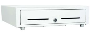 (Click to Enlarge) STAR MICRONICS [37952300] - STAR MICRONICS  CASH DRAWER  CD5-1617WT55-DU-S2  MAX CASH DRAWER  WHITE  16WX17D  DUAL USB OR PRINTER DRIVEN  5BILL-5COIN  DUAL MEDIA SLOTS   CD1 AND USB CABLES INCLUDED [37952300]