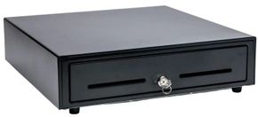 (Click to Enlarge) STAR MICRONICS [37965540] - STAR MICRONICS  NCNR REQUIRED  CUSTOM FOR TOUCHBISTRO  CASH DRAWER  CD3-1313BKC35-S2  BLACK 13WX13D  PRINTER DRIVEN  3BILL-5COIN  2 MEDIA SLOTS  CABLE INCLUDED [37965540]