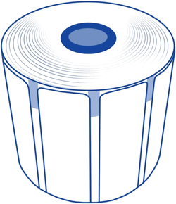 (Click to Enlarge) STAR MICRONICS [37967470] - >>> TRL80-3X1-BM-D100-C31 SBE 12PK LABEL DIE-CUT STAR BLUE ECO TSP743II MC-LABEL3: 80 MM WIDTH 3 X 1 INCH LABELS 1600 LABELS/ROLL 100 MM DIAMETER 31 MM CORE BLACK MARK 12 ROLLS/PER CASE (ITEM ALSO KNOWN AS : STA-37967470) [3796