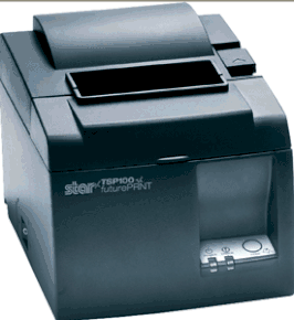 (Click to Enlarge) STAR MICRONICS [39461110] - STAR MICRONICS TSP143U GRY THERMAL PRINTER 2 COLOR CUTTER USB GRAY POWER SUPPLY INCLUDED [39461110]