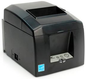 (Click to Enlarge) STAR MICRONICS [39481270] - STAR MICRONICS  NO REPLACEMENT  THERMAL PRINTER  TSP654IIBI2-24 GRY USTSP650II  CUTTER  BLUETOOTH IOS  GRAY  EXTERNAL PS INCLUDED  AUTO CONNECT ON [39481270]