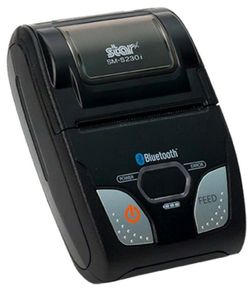 (Click to Enlarge) STAR MICRONICS [39632110] - STAR MICRONICS  MOBILE PRINTER  SM-S230I-UB40 USSM-S230I  PORTABLE THERMAL 2  TEAR BAR  IOS  ANDROID  WINDOWS BLUETOOTH/USB  BLACK  CHARGER INCLUDED [39632110]