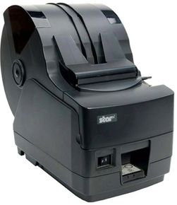 (Click to Enlarge) Star Micronics TSP1045D-24 Serial RS232 High Speed Receipt Printer Black Direct Thermal Auto Cutter Large Roll Capacity (Power Supply 30782110 Sold Separate) - Part # 39460110