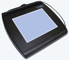 (Click to Enlarge) TOPAZ [t-lbk766-bhsb-r] - Topaz Systems SignatureGem T-LBK766-BHSB-R 4X5 Backlit LCD Signature Capture Pad USB Connection 1-YEAR WARRANTY - Open Box
