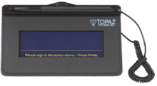 (Click to Enlarge) TOPAZ [T-S460-B-R] - TOPAZ  NC/NR  SIGLITE 1X5 (SERIAL) ELECTRONIC SIGNATURE PAD  WITH SOFTWARE  2-YEAR FACTORY WARRANTY [T-S460-B-R]
