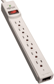 (Click to Enlarge) EATON [TLP604TEL] - >> SURGE PROTECTOR POWER STRIP 12 (ITEM ALSO KNOWN AS : POW-TLP604TEL) [TLP604TEL]