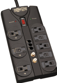 (Click to Enlarge) EATON [TLP808TELTV] - >> SURGE PROTECTOR 120V 8 OUTLET (ITEM ALSO KNOWN AS : POW-TLP808TELTV) [TLP808TELTV]