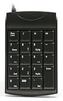 (Click to Enlarge) UNITECH [k19u] - 19 KEY BLACK  USB  KEYPAD (:) (ITEM ALSO KNOWN AS : UNI-K19U) [k19u]