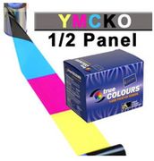 (Click to Enlarge) ZEBRACARD [800015-547] - ZEBRACARD    CONSUMABLES  HALF PANEL YMC FULL KO TRUE COLOURS I SERIES COLOR RIBBON  WITH 1 CLEANING ROLLER  P3XX  P4XX  P5XX COMPATIBLE  450 IMAGES PER ROLL  PRICED PER ROLL [800015-547]