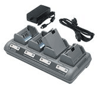 (Click to Enlarge) ZEBRA TECHNOLOGIES [AC18177-5] - ZEBRA AIT    ACCESSORY  P4T  QLN SERIES  AND ZQ500 SERIES QUAD CHARGER (FOR CHARGING UP TO 4 BATTERIES) [AC18177-5]