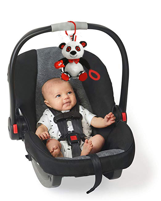 Piper the Panda Baby carrier, car seat travel toy
