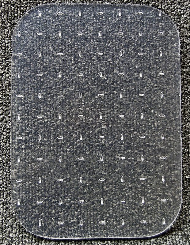 36" x 48" Beveled Chair Mat for High Pile Carpet 0.25" Thick