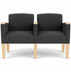 Belmont Heavy-Duty Custom Upholstered 2-Seater - Upgrade Fabric/Healthcare Vinyl