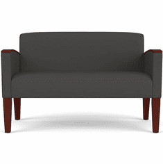 Belmont Heavy-Duty Custom Upholstered Loveseat - Upgrade Fabric/Healthcare Vinyl