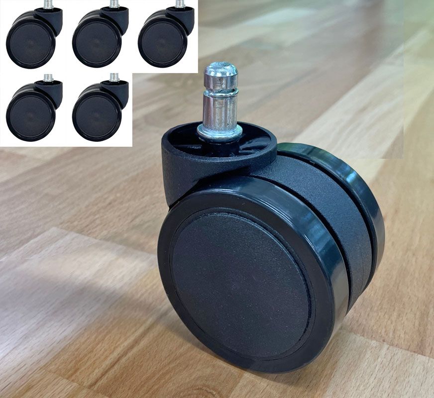 Upgrade 500Lbs. Capacity Soft Casters for Big & Tall Chairs Set of 5