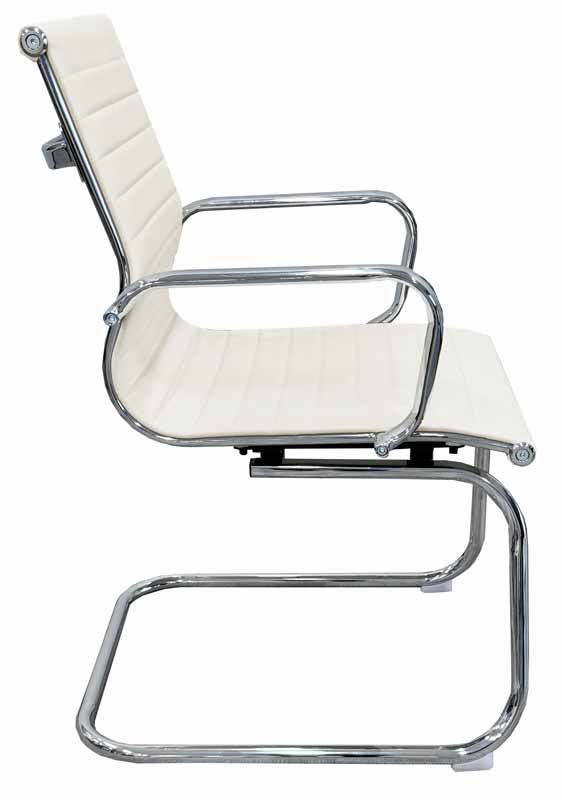 Modern Leather Guest Office Chairs 250Pound Capacity