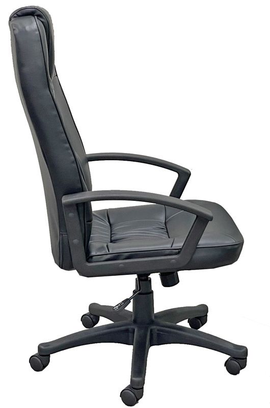 High Back Black Leather Conference Chair