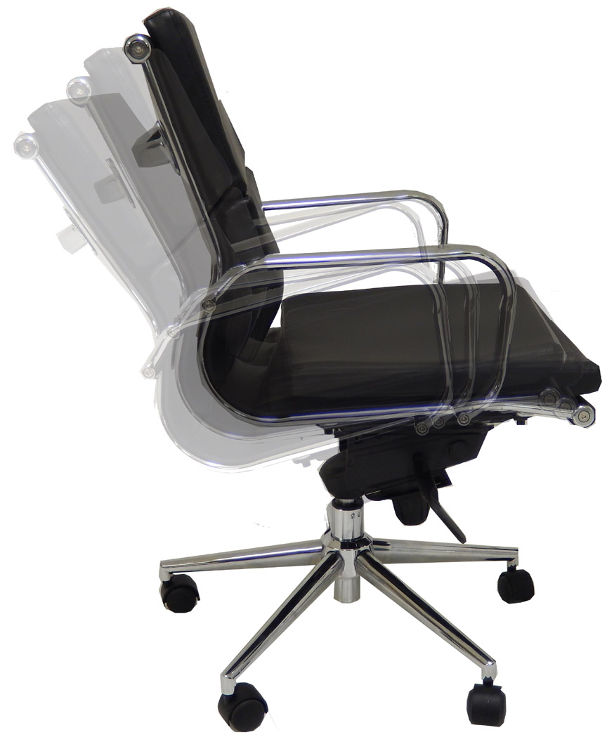 Leather Soft Pad Low Back Office Chair