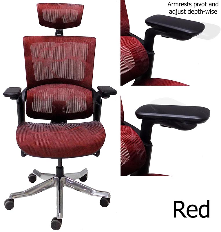 Premium Elastic Mesh 300 PoundCapacity Office Chair with Headrest