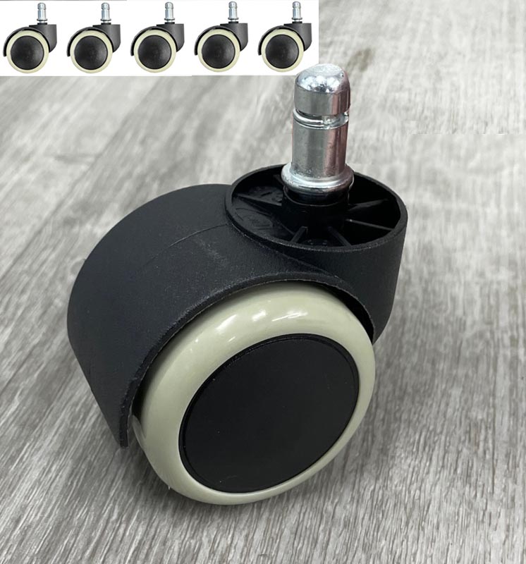 Upgrade Set of 5 Soft Casters for Hard Floors