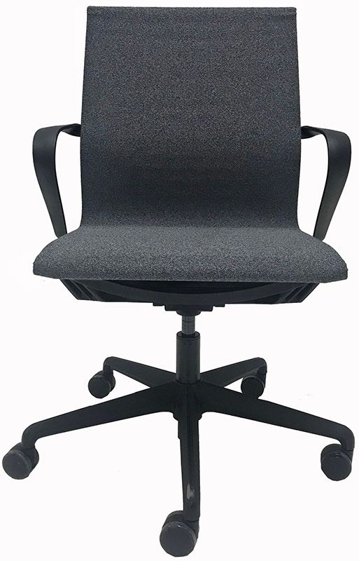 Linen Office Chair Minimalist Linen Desk Chair, Gray