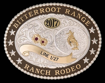 Big Horn Lettering Trophy Buckle (5"x3.75")