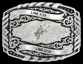Basketweave Trophy Buckle