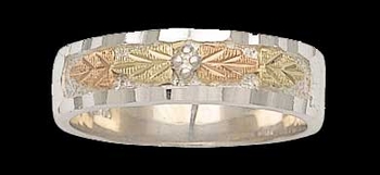 Black Hills Gold Band - Sterling Silver & Gold | Landstrom's 02146