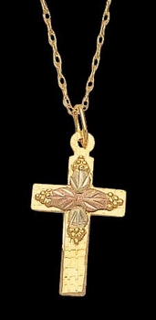 Black Hills Gold Cross Necklace | Landstrom's M602