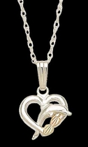 Black Hills Gold Dolphin Necklace | Landstrom's 03536-SS
