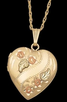 Black Hills Gold Heart Locket - Landstrom's 03315