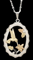 Black Hills Gold Hummingbird Necklace 1 | Landstrom's 03596-SS