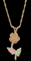 Black Hills Gold Rose Necklace | Landstrom's E378