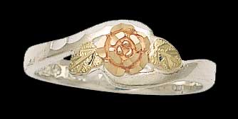 Black Hills Gold Rose Ring in Silver | Landstrom's 02137