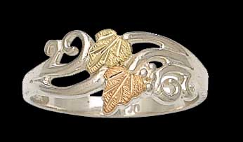 Black Hills Gold Silver Ring #2