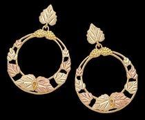 Circle Hoop Earrings - Black Hills Gold | Landstrom's A151PD