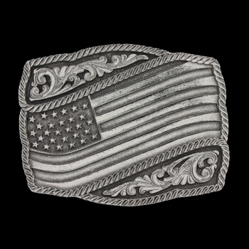 Classic Impressions Waving American Flag Attitude Buckle (A590S)