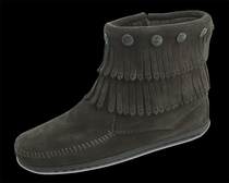 Double Fringe Side Zip Boot