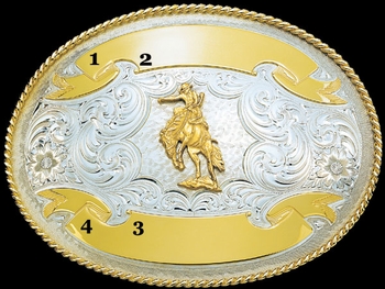 German Silver Trophy Buckle