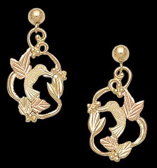 Hummingbird Earrings - Black Hills Gold | Landstrom's 01593