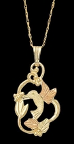 Hummingbird Necklace - Black Hills Gold - Landstrom's 03533