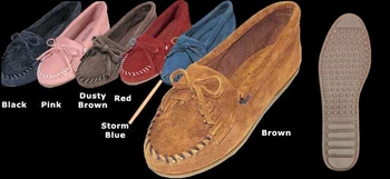 Kilty Suede Moccasin for Women by Minnetonka Moccasin
